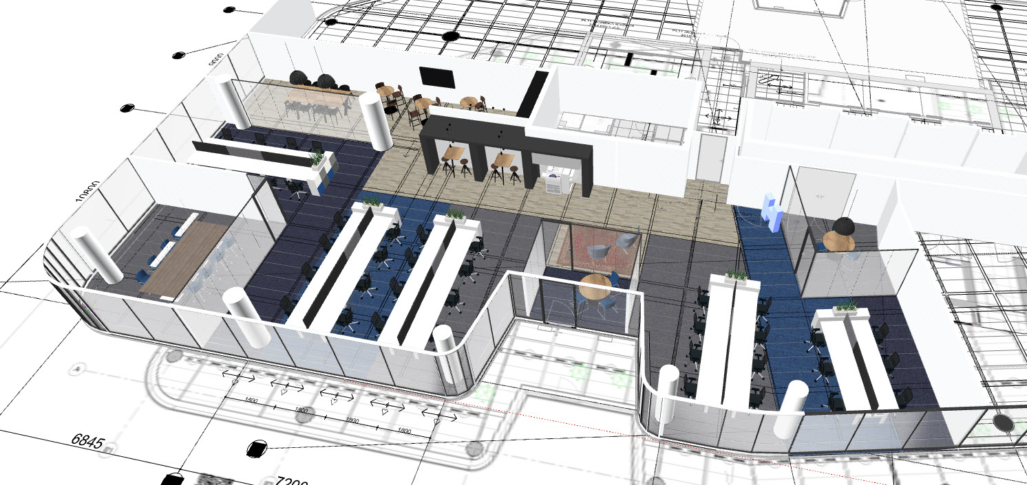 3D ontwerp Hays in WTC Utrecht