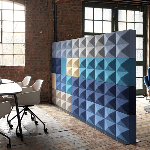 Modulaire akoestische wand Fabricks