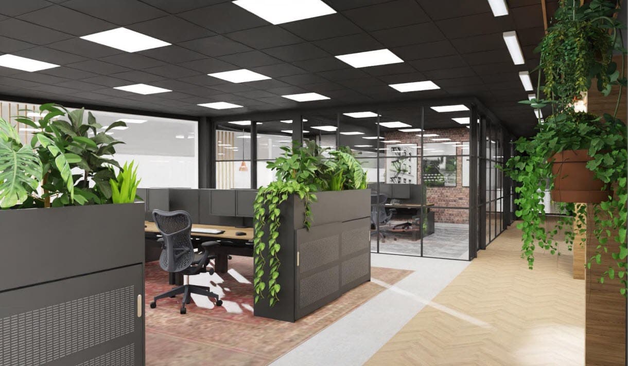 Urban Industrial kantoor ontwerp